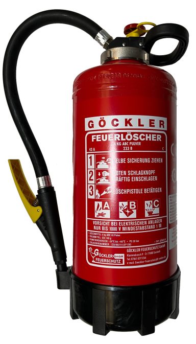 Göckler ABC Pulver Feuerlöscher Göckler 6 kg ABC Pulver Feuerlöscher