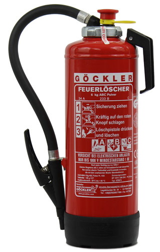 Göckler ABC Pulver Feuerlöscher Göckler 6 kg ABC Pulver Feuerlöscher